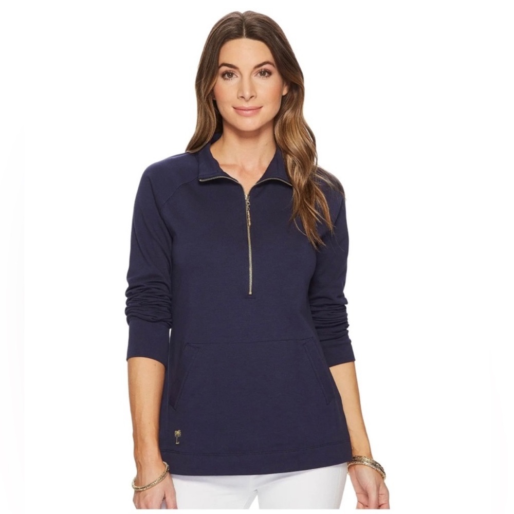 Lilly Pulitzer Half Zip Pullover Navy Size XS